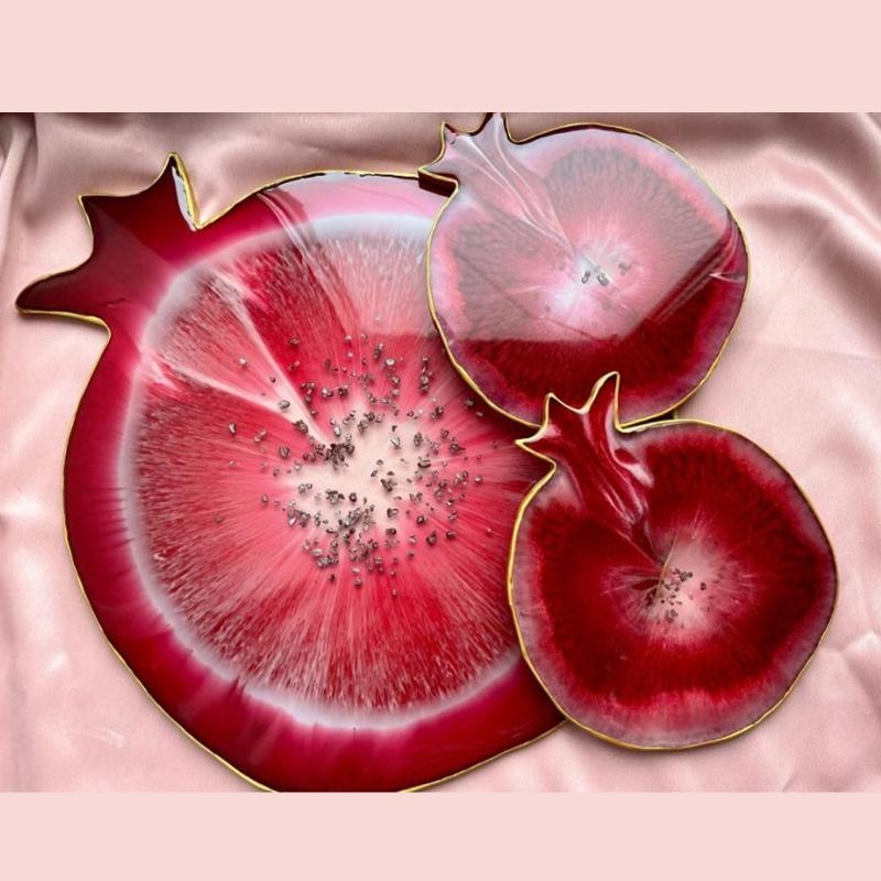 Geode Mold Silicone - X6He Pomegranato Geode Agate Epóxi Resina
