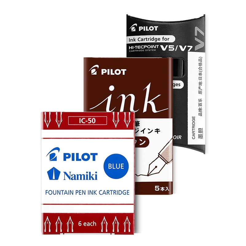 Pilot Pen V5 - Recarga de cartucho de tinta descartável