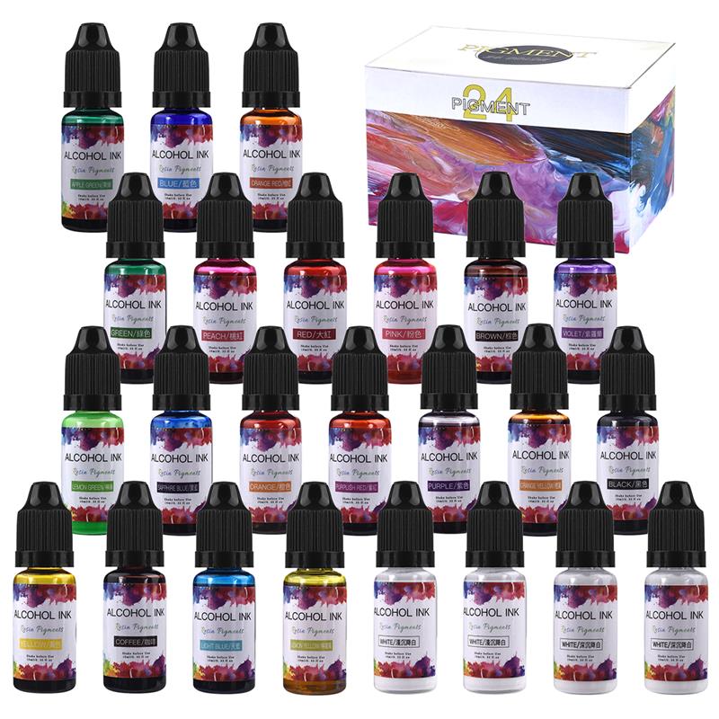 24 cores/conjunto 10ml resina  - Resin Pigment Set avaliação e preço