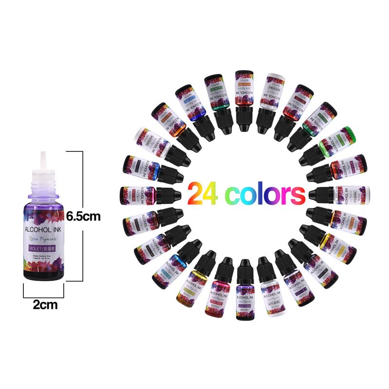 24 cores/conjunto 10ml resina  - Resin Pigment Set avaliação e preço