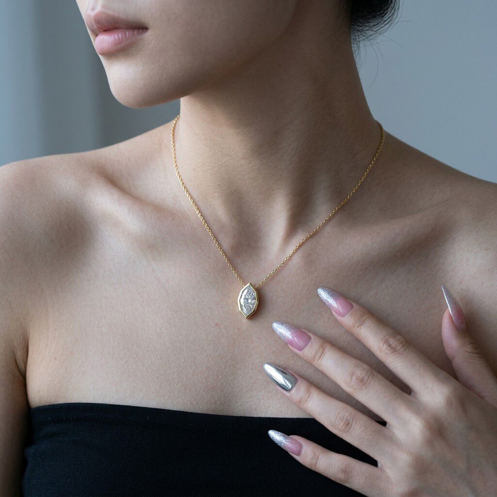 Colar com Pingente de Moissani - Bezels Set Pendant avaliação e preço