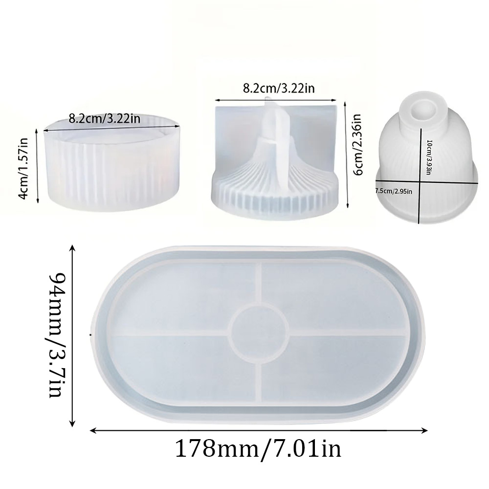 Molde de bandeja oval de silic - Silicone Mold Tray avaliação e preço