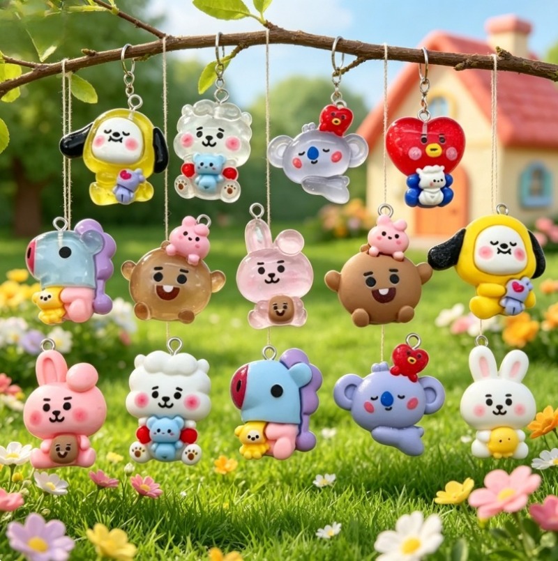 7 peças de pingentes de resina - Resin Craft Material avaliação e preço