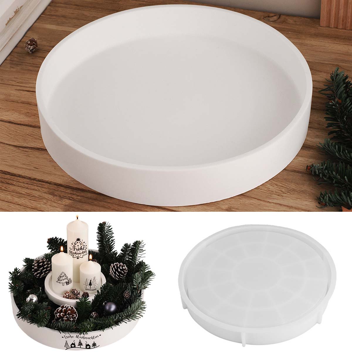 Recipiente de vela redondo de  - Coaster Mold Round avaliação e preço