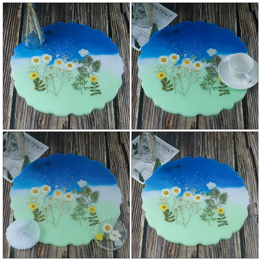 2 Peças Molde de Silicone para - Serving Tray Mold avaliação e preço
